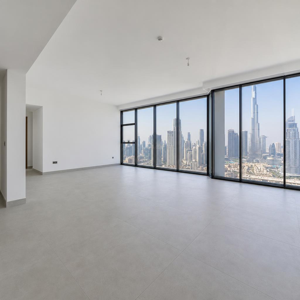 Before — empty Dubai apartment room