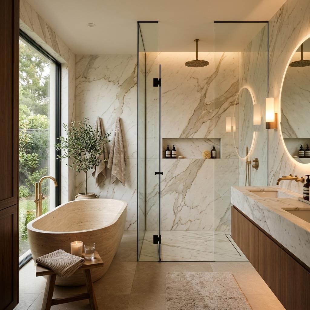 Bathtubs & Shower Enclosures — Bathroom by Zorinia Design