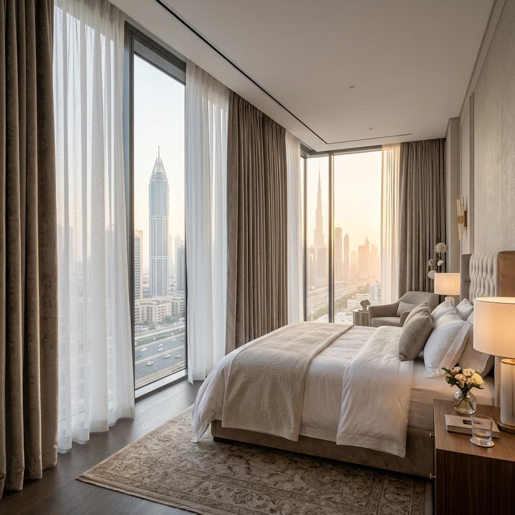 Curtains & Drapery — Living Room by Zorinia Design